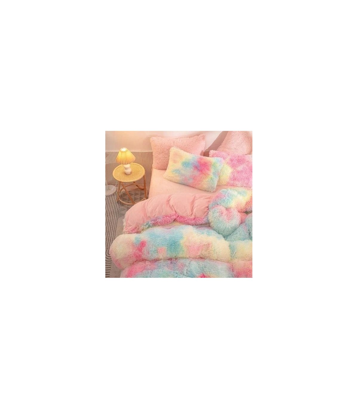 CUBRELECHO ARCOIRIS PELUCHE