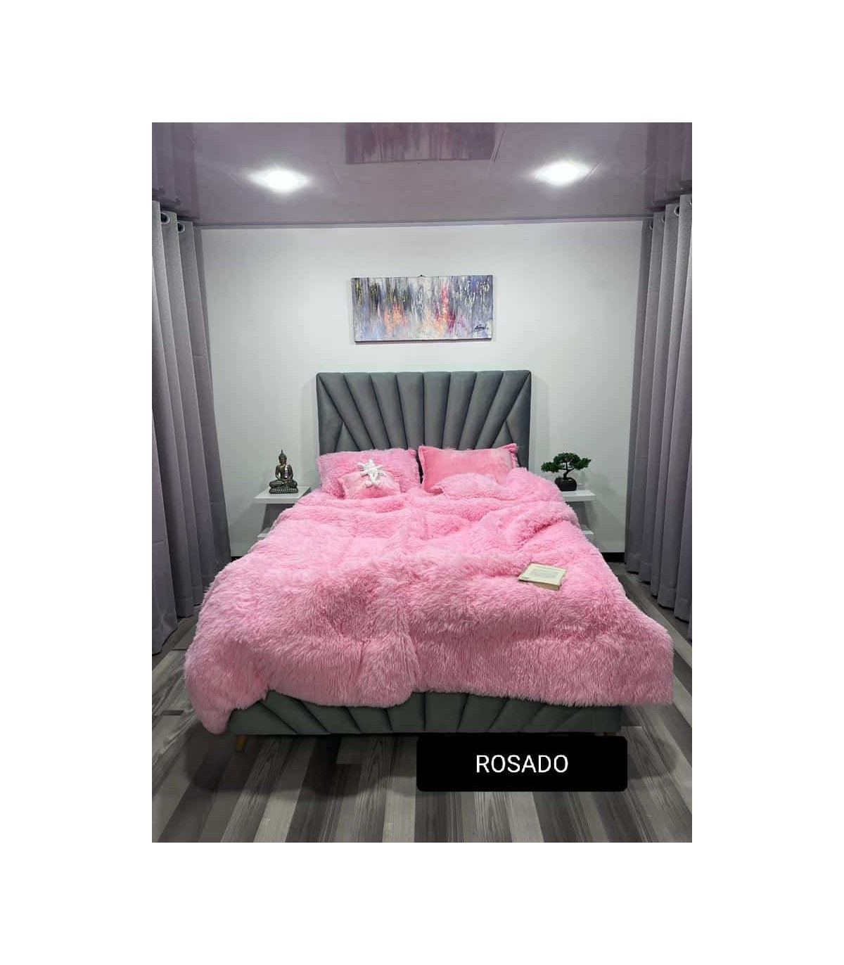 copia de CUBRELECHO ARCOIRIS PELUCHE