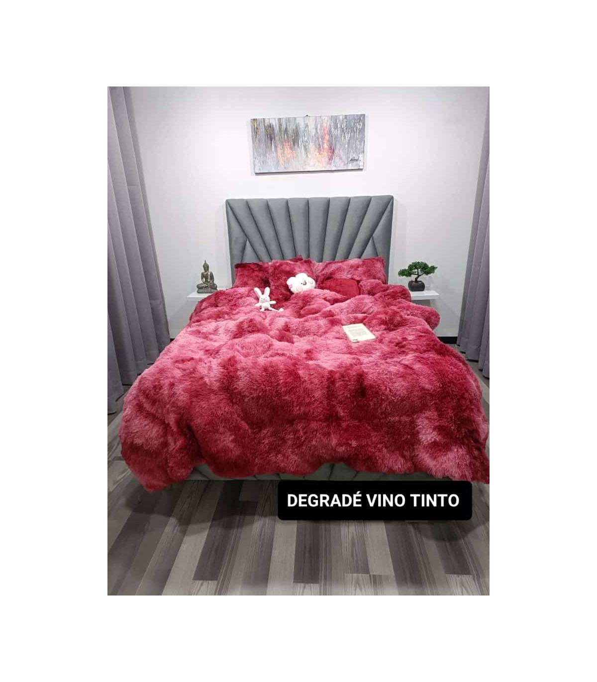 copia de CUBRELECHO ARCOIRIS PELUCHE