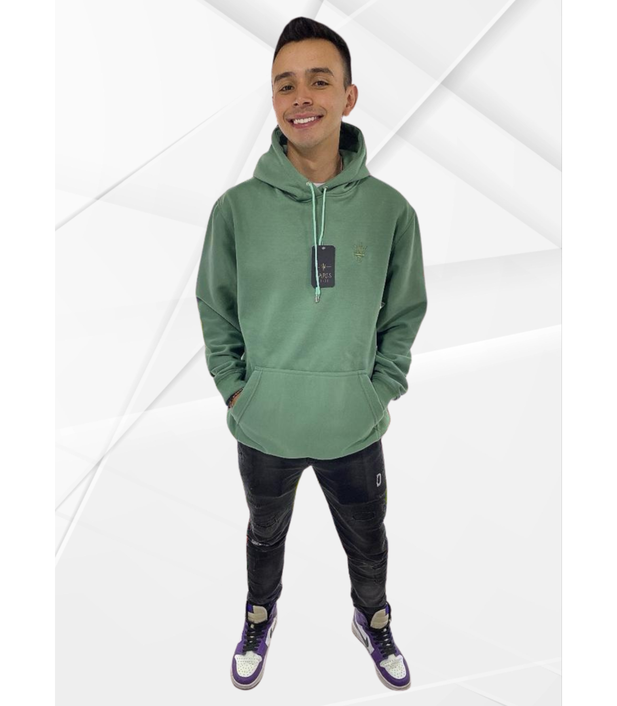 HOODIE VERDE OLIVA