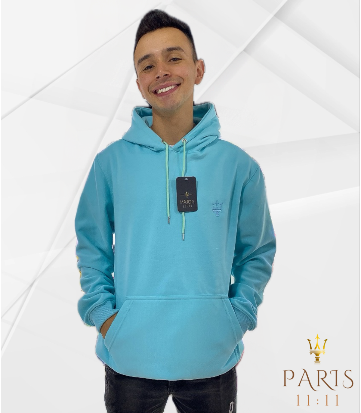 HOODIE AZUL AGUAMARINA