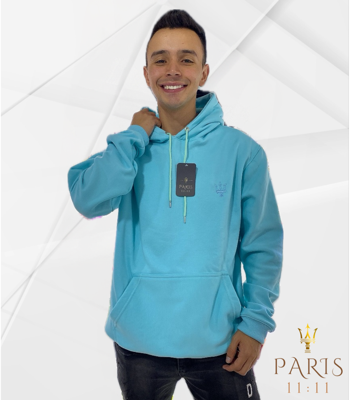 HOODIE AZUL AGUAMARINA