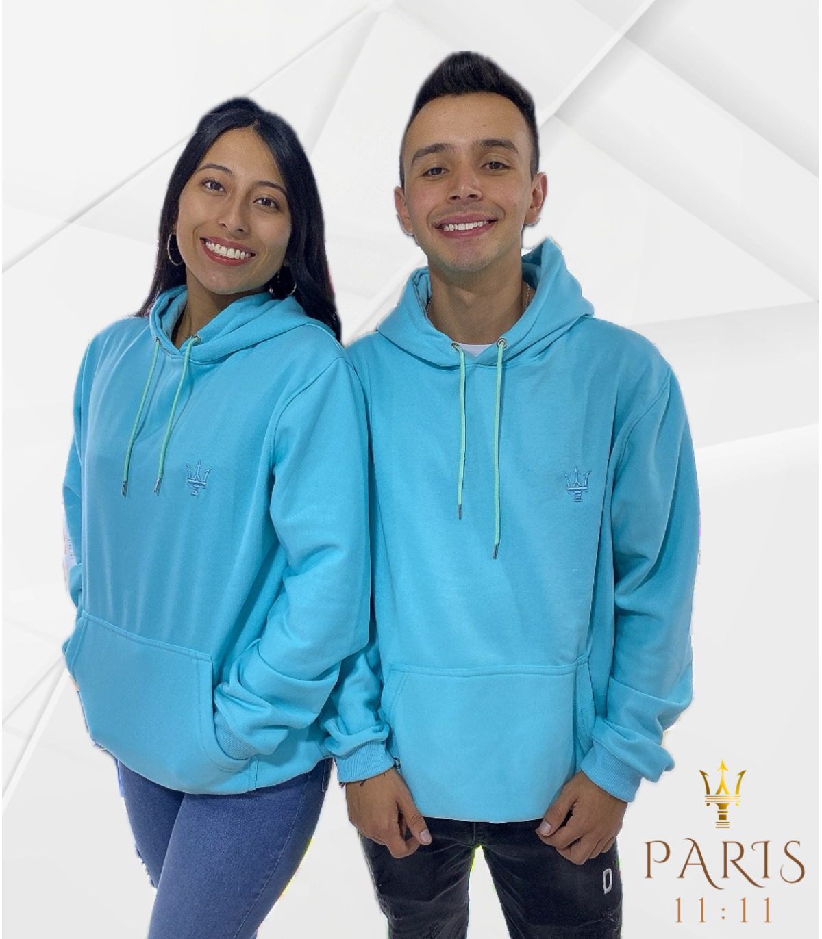 HOODIE AZUL AGUAMARINA